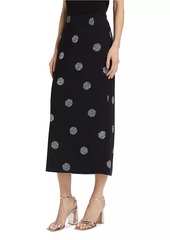 Cinq a Sept Malti Crystal Dot Maxi Skirt