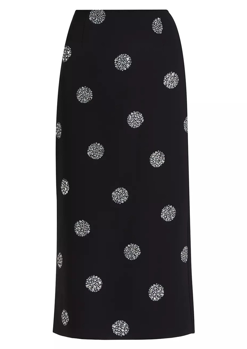 Cinq a Sept Malti Crystal Dot Maxi Skirt