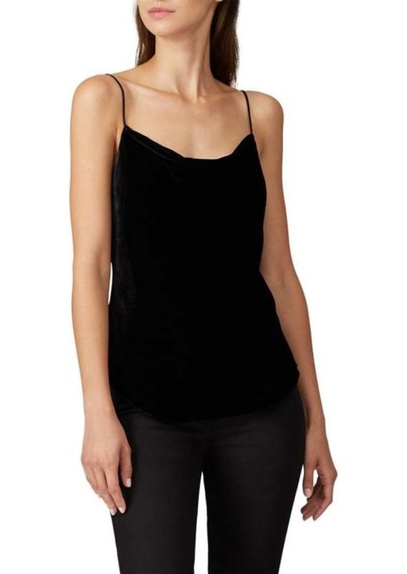 Cinq a Sept Marta Carta Velvet Cowl Neck Camisole