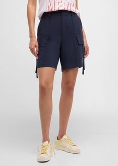 Cinq a Sept Odilia Relaxed Crepe Cargo Shorts