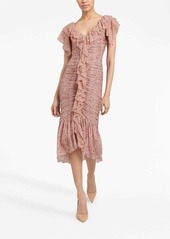 Cinq a Sept Paola ruffle-trim midi dress