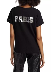 Cinq a Sept Paris New York Foiled T-Shirt