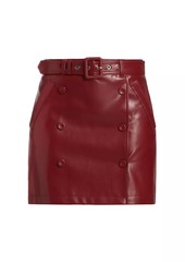 Cinq a Sept ​Quin Vegan Leather Miniskirt