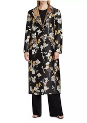 Cinq a Sept Rabia Floral-Beaded Single-Breasted Coat