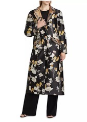 Cinq a Sept Rabia Floral-Beaded Single-Breasted Coat