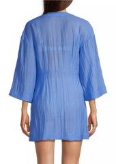 Cinq a Sept Ralpha Knotted Crinkle Cover-Up