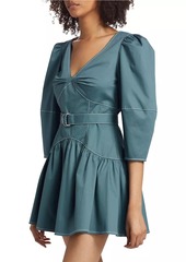 Cinq a Sept Siene Cotton-Blend Belted Minidress