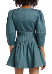 Cinq a Sept Siene Cotton-Blend Belted Minidress