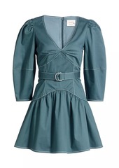 Cinq a Sept Siene Cotton-Blend Belted Minidress