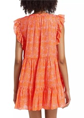 Cinq a Sept Summer Waves Letitia Abstract Minidress