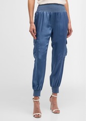 Cinq a Sept Tous Les Jours Giles Satin Jogger Pants