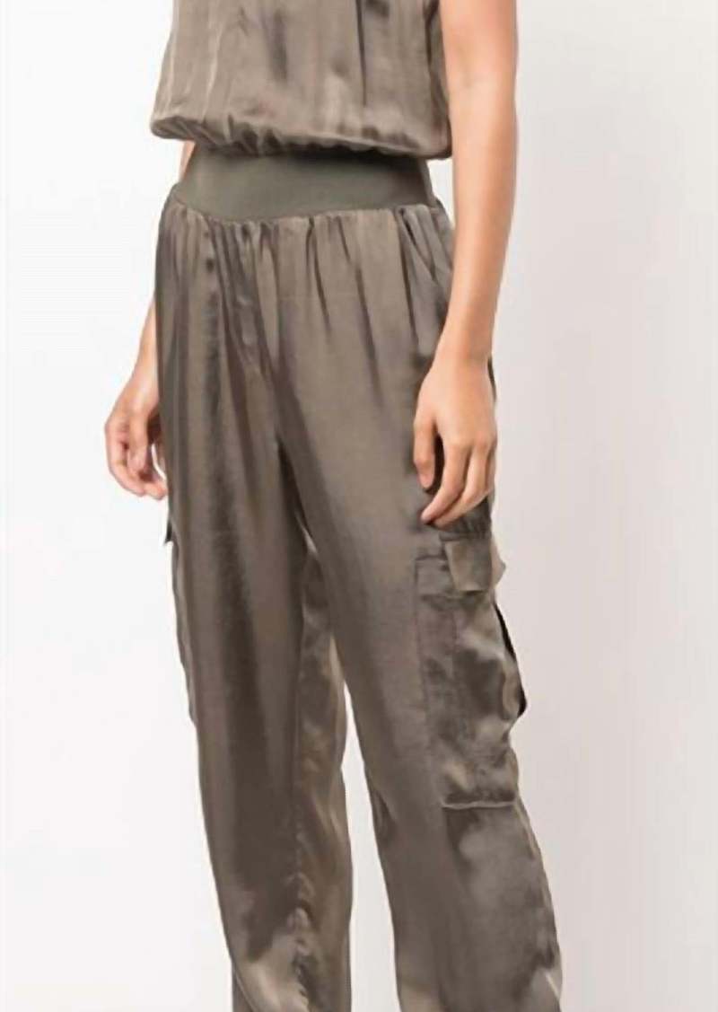 Cinq a Sept Twill Amia Jumpsuit In Olive