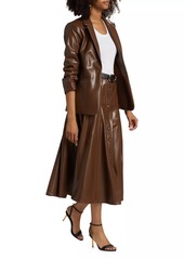 Cinq a Sept Veena Vegan Leather Midi-Skirt