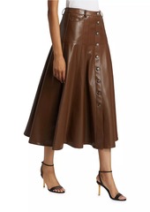 Cinq a Sept Veena Vegan Leather Midi-Skirt