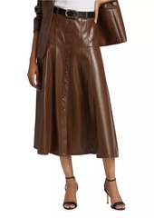 Cinq a Sept Veena Vegan Leather Midi-Skirt