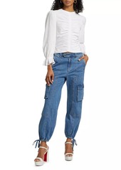 Cinq a Sept Zola Denim Cargo Pants