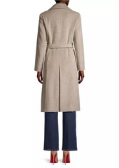 Cinzia Rocca Belted Brushed Wool Coat