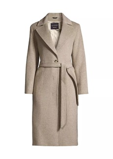Cinzia Rocca Belted Brushed Wool Coat
