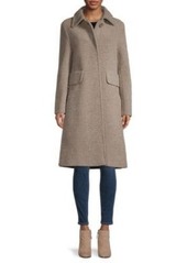 Cinzia Rocca Bouclé Wool-Blend Coat