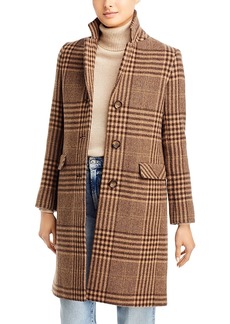 Cinzia Rocca Plaid Wool-Blend Coat