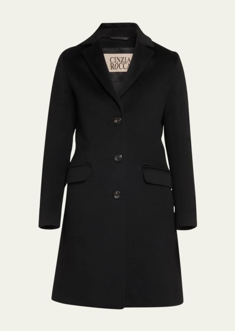 Cinzia Rocca Single-Breasted Wool Coat