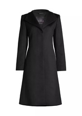 Cinzia Rocca Envelope-Collar Cashmere Coat