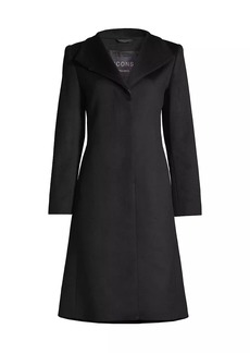 Cinzia Rocca Envelope-Collar Cashmere Coat