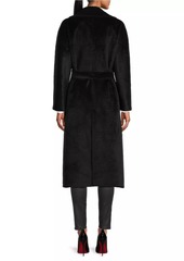 Cinzia Rocca Pressed Alpaca Wrap Long Coat