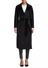 Cinzia Rocca Pressed Alpaca Wrap Long Coat