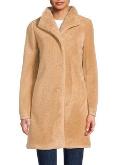 Cinzia Rocca Relaxed Collar Faux Fur Coat