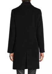 Cinzia Rocca Wool-Blend Single-Breasted Coat