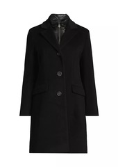 Cinzia Rocca Wool-Blend Single-Breasted Coat