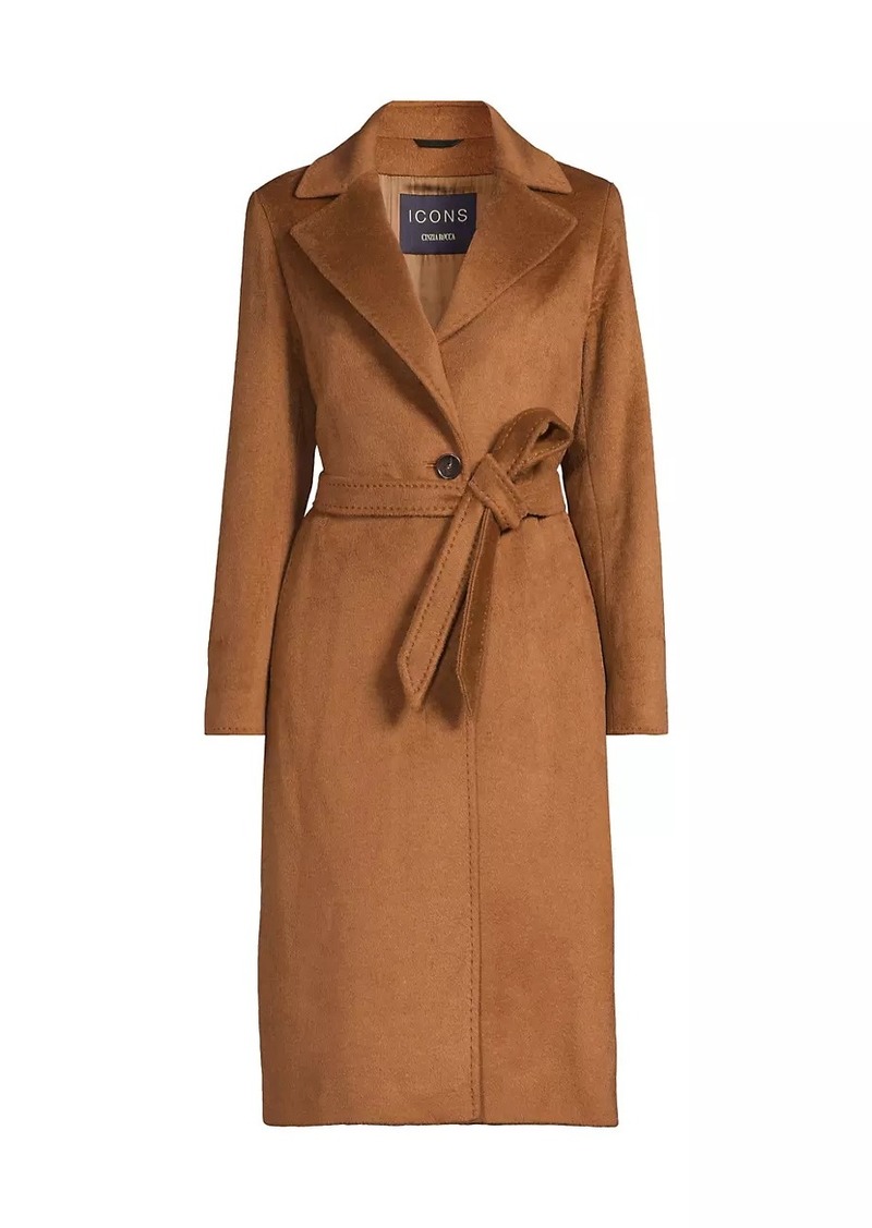 Cinzia Rocca Wool-Blend Wrap Coat