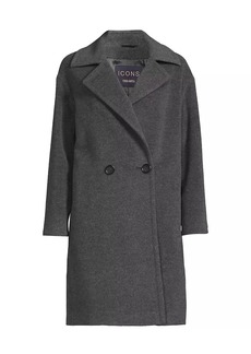 Cinzia Rocca Wool-Cashmere Double-Breasted Coat