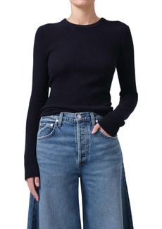 Citizens of Humanity Alessia Crewneck Sweater In Navy