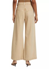 Citizens of Humanity Beverly Cotton-Blend Wide-Leg Jeans