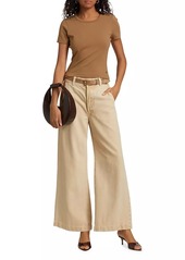 Citizens of Humanity Beverly Cotton-Blend Wide-Leg Jeans