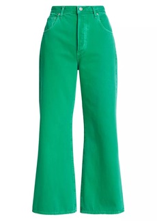 Citizens of Humanity Beverly Cotton Wide-Leg Crop Jeans