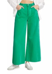 Citizens of Humanity Beverly Cotton Wide-Leg Crop Jeans