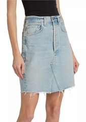 Citizens of Humanity Carolina Deconstructed Knee-Length Denim Skirt