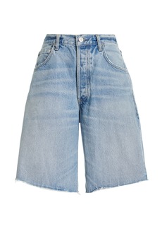 Citizens of Humanity - Ayla Denim Knee-Length Shorts - Light Wash - 26 - Moda Operandi