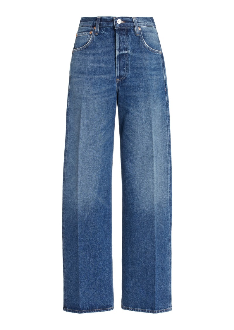 Citizens of Humanity - Ayla Rigid High-Rise Baggy Jeans - Blue - 23 - Moda Operandi