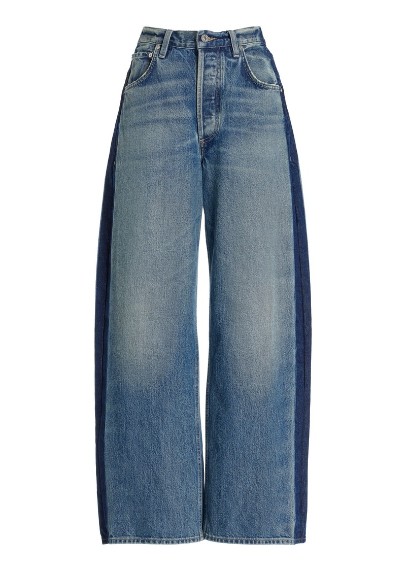 Citizens of Humanity - Ayla Rigid High-Rise Baggy Jeans - Blue - 31 - Moda Operandi