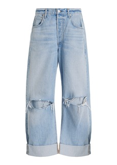 Citizens of Humanity - Ayla Rigid High-Rise Cropped Wide-Leg Jeans - Light Wash - 25 - Moda Operandi