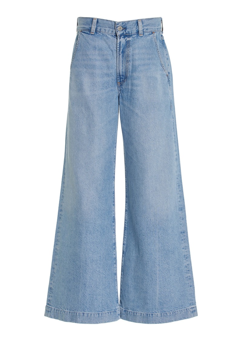 Citizens of Humanity - Beverly Rigid Low-Rise Wide-Leg Jeans - Light Wash - 26 - Moda Operandi