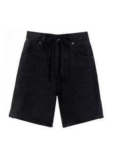 Citizens of Humanity - Brynn Drawstring Denim Shorts - Black - 27 - Moda Operandi