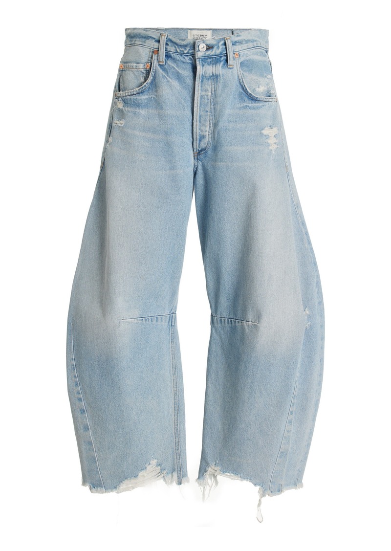 Citizens of Humanity - Horseshoe Rigid High-Rise Wide-Leg Jeans - Light Wash - 31 - Moda Operandi