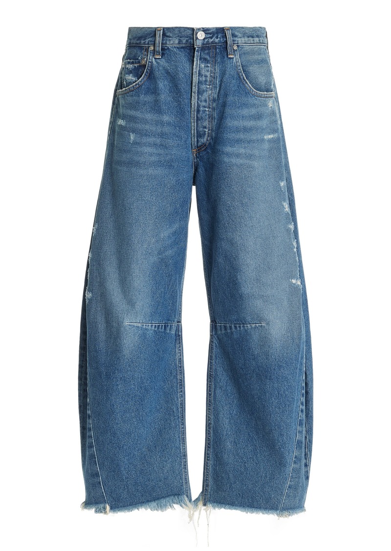 Citizens of Humanity - Horseshoe Rigid High-Rise Wide-Leg Jeans - Medium Wash - 32 - Moda Operandi