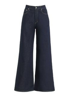 Citizens of Humanity - Paloma Stretch High-Rise Baggy Jeans - Dark Wash - 31 - Moda Operandi