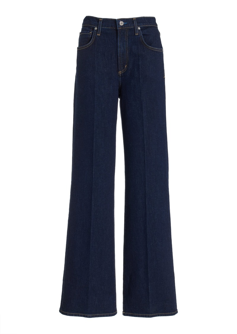 Citizens of Humanity - Vidia Stretch Mid-Rise Boot-Cut Jeans - Blue - 31 - Moda Operandi